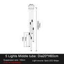 GobekUsa Elegant LED Chandelier for Staircase & Living Room Décor