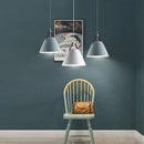 Scandinavian Painted Metal Pendant Light