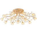 GobekUsa Crystal Ceiling Light for Modern Light Luxury Living Spaces by Samsarah Lighting