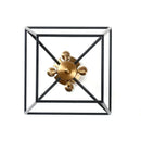 GobekUsa Country Style Iron LED Chandelier for Home Lighting