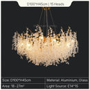 GobekUsa Gold Tree Branch Chandelier: Elegant European Style Pendant Light for Home Decor