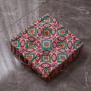 GobekUsa Bohemian Mandala Velvet Floor Cushion for Reading Nook and Party Decor