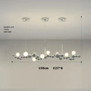 GobekUsa Designer Molecule Chandelier: LED Dimmable Chrome Gold Lighting 2025 Trend