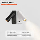 GobekUsa LED Wall Light: Modern Rotation Headboard Reading Lights for Bedroom, Living Room