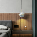 GobekUsa Emerald-Green Marble LED Pendant Lamp for Modern Spaces