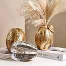 GobekUsa Golden Star Fruit Vase: Ceramic Lemon Flowerpot & Simulated Fruit Ornaments