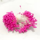 GobekUsa 200pcs Mixed Rose Red Flower Cherry Stamen Berries Bundle for DIY Decor
