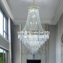 GobekUsa Crystal Chandelier Villa Living Room Modern Light Luxury Hotel Lobby Elegant Staircase