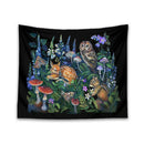 GobekUsa Enchanted Forest Celestial Mushroom Botanical Wall Hanging