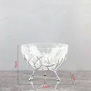 GobekUsa Golden Branches Glass Bowl Set for Home Kitchen Desserts and Snacks