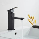 GobekUsa Brushed Gold Black Stainless Steel Bathroom Faucet Hot Cold Basin Tap Sink Mixer