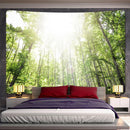GobekUsa Forest View Tapestry: Psychedelic Mandala Wall Decor & Beach Towel