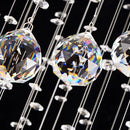 GobekUsa Crystal Chandelier Stair Pendant Lamp Living Room Lighting
