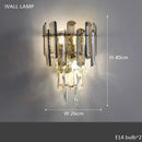 GobekUsa Crystal Bar Table Lamp Luxury Dimmable 2700K Desk Light Elegant Home Decor