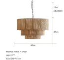 GobekUsa Hemp Rope Wall Lamp for Bedroom and Living Room