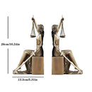 GobekUsa Justice Goddess Statue Bookends: Creative Home Decor for Study Room