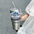 GobekUsa Freeze Thermos Bottle Straw Stainless Steel Tumbler 30oz - Ice Mountain Cup