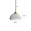 GobekUsa Bule Ceramic LED Pendant Lamp Modern Nordic Hanging Light for Bedroom Restaurant