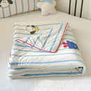 GobekUsa Cartoon Patchwork Summer Cooling Blanket Lightweight Air Condition Comforter