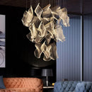 GobekUsa LED Chandelier: Modern Adjustable Hanging Lamp for Living Room and Staircase Lighting
