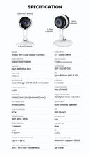 3MP Wireless Smart AI Home Security Camera – Two-Way Audio, Motion Detection, Night Vision
