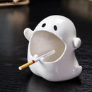 GobekUsa Ghost Genie Halloween Dolls Porcelain Ashtray Cigar Ceramic Desk Decorations