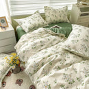 GobekUsa Cartoon Printed Bedding Set: Soft Cozy Duvet Cover, Bedsheet, Pillowcase, Single Double Bedclothes