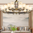 GobekUsa Chinese Jade Chandelier | Modern Duplex Villa Lighting