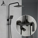 GobekUsa Brass Chrome Round Tube Shower Faucet with Slide Bar and Single Handle