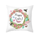 GobekUsa Easter Egg Bunny Flower Birds Sofa Pillow Cover