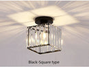 GobekUsa Crystal LED Ceiling Light Modern Home Decor Fixture for Living Room Kitchen Hallway