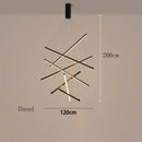Modern Black Multi-Light LED Pendant Chandelier