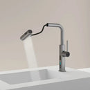 GobekUsa Digital Display Single Lever Brass Kitchen Faucet - Hot Cold Pull Out Mixer