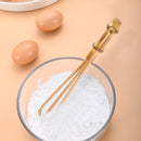GobekUsa Bamboo Handmade Mini Small Flour Mixer Blender Egg Beater Whisk
