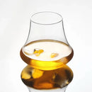 GobekUsa Crystal Whiskey Glass Tumbler | Wind Edge Shape Spirits Cup | Thick Bottom Glass