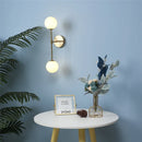GobekUsa Golden Glass LED Wall Lamp for Bedroom, Living Room - Nordic Design