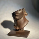 GobekUsa Abstract Human Face Sculpture, Realistic Figure Art Statue for Home Decoration