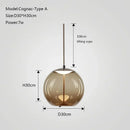 GobekUsa Glass Knot Pendant Chandelier Light for Bedroom Kitchen Dining Room