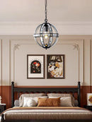 GobekUsa Bronze Black Chrome Gold Globe LED Chandelier for Living Room
