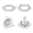 GobekUsa LED Recessed Downlights Frame - Round Aluminum Spot Lighting Fixture - Black/White/Nickel
