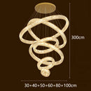 GobekUsa Crystal Chandelier: Luxury Living Room Pendant Light, Stair Lamp & Ceiling Lighting