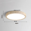 GobekUsa Ellipse Stone LED Ceiling Light Natural Travertine Lamp Plafon