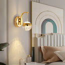 GobekUsa Gold Crystal Bubble Wall Sconce Light for Home Bedroom Decor
