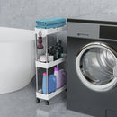 GobekUsa Bathroom Storage Rack with Wheels - Multi-Purpose Rolling Utility Cart