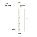 GobekUsa Crystal Gold Chain Chandelier Ceiling Lamp for Home Décor