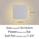 GobekUsa LED Round Touch Wall Lamps for Bedroom & Aisle Decor