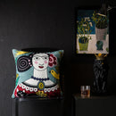 GobekUsa Christmas Picasso Style Abstract Cushion Cover for Living Room Sofa and Bed
