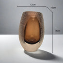 GobekUsa Frosted Glass Vase Home Decoration Floral Arrangement Hydroponics Terrarium Jar