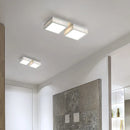 GobekUsa Black White LED Ceiling Lights Modern Minimalist Bedroom Study Lighting Fixtures