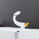 GobekUsa Black Gold Brass Bathroom Faucet Mixer Sink Tap Deck Mounted Chrome Gray